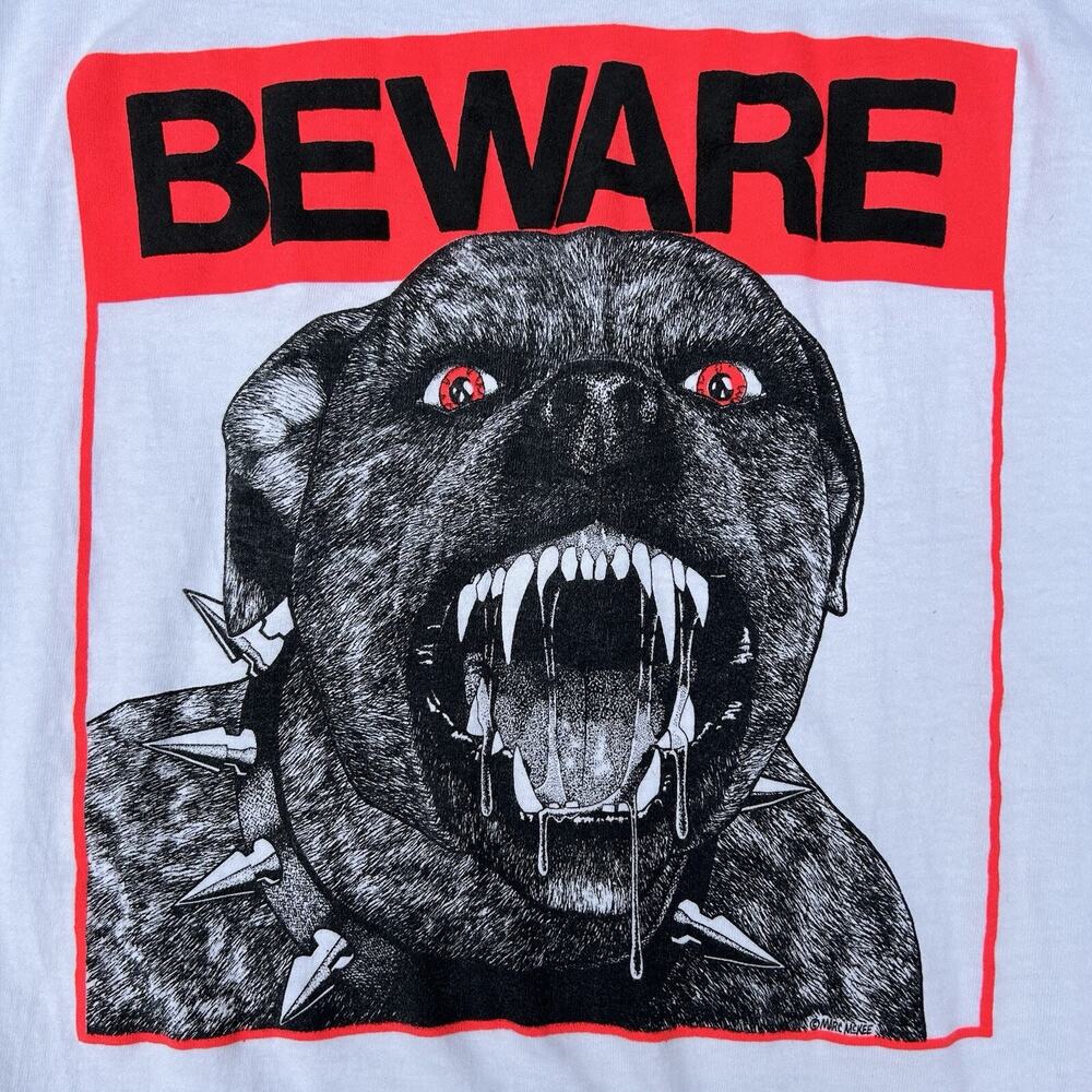 Vintage 80s BMX HAMMER bodywear bodyguards t shirt Junkyard Dog XL Marc McKee